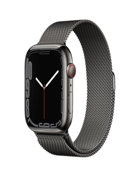 APPLE WATCH SERIES 7 STAINLESS STEEL CASE / MILANESE LOOP BAND