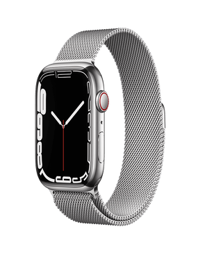 APPLE WATCH SERIES 7 STAINLESS STEEL CASE / MILANESE LOOP BAND