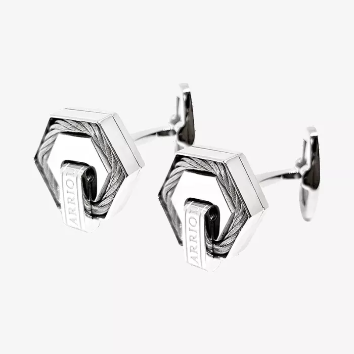 Charriol Hex Cufflinks — view 1