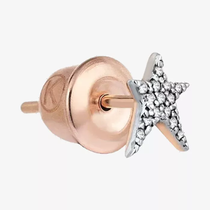 Kismet by Milka Struck Star Earring — view 1