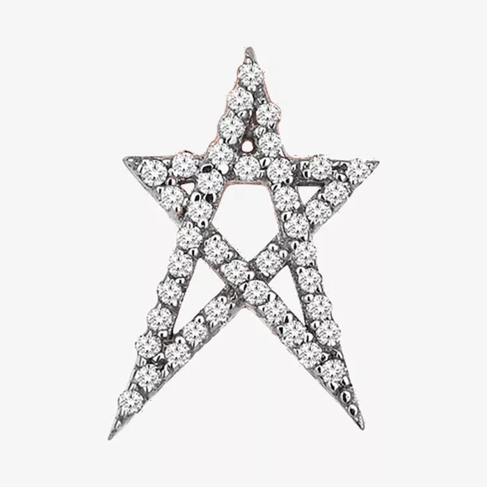 Kismet by Milka Struck Star Earring — view 1