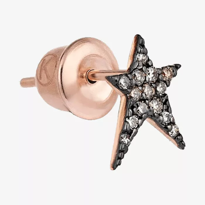 Kismet by Milka Struck Star Earring — view 1
