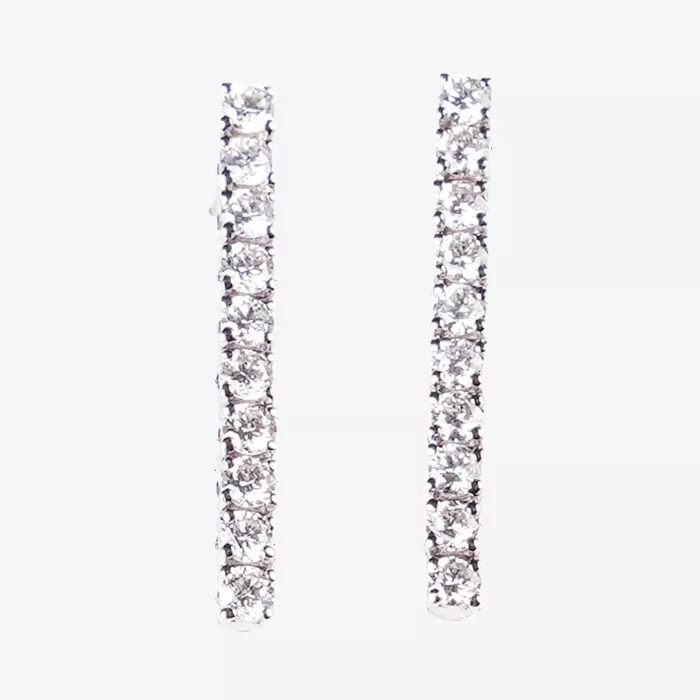 The Carats Diamonds Tennis Earrings — view 1