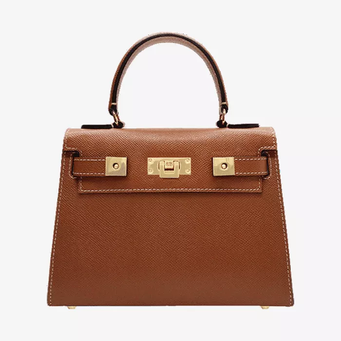 Lalage Beaumont Maya Midi Dolomite Pebble Handbag — view 1