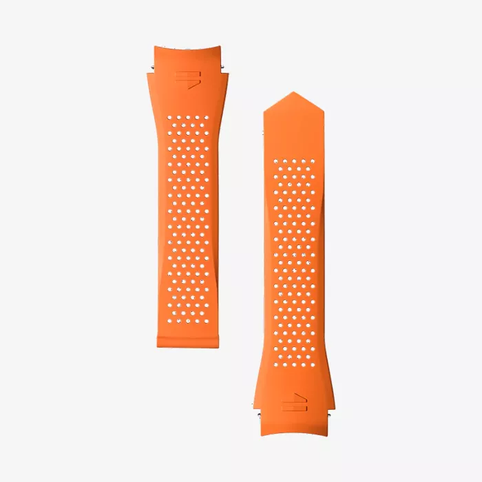 TAG Heuer ORANGE-PERFORATED-RUBBER-STRAP-CALIBRE-E5-45MM — view 1