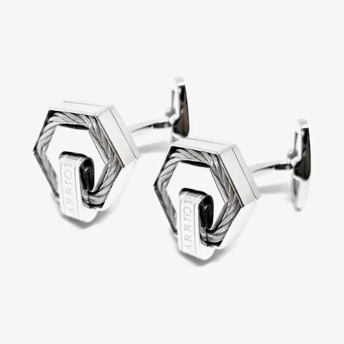 Charriol Hex Cufflinks — view 1