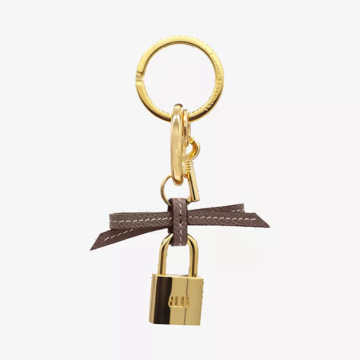 Lalage Beaumont Bow and Padlock Key Chain — view 1