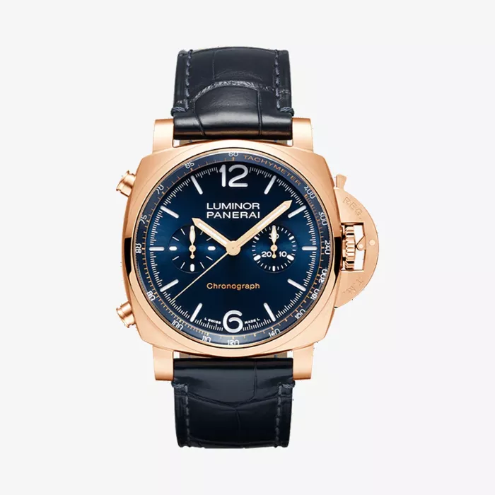 Panerai Luminor Chrono Goldtech Blu Notte Watch — view 1