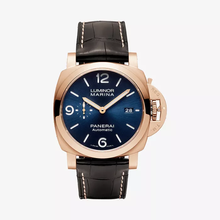 Panerai Luminor Marina Goldtech Sole Blu Watch — view 1