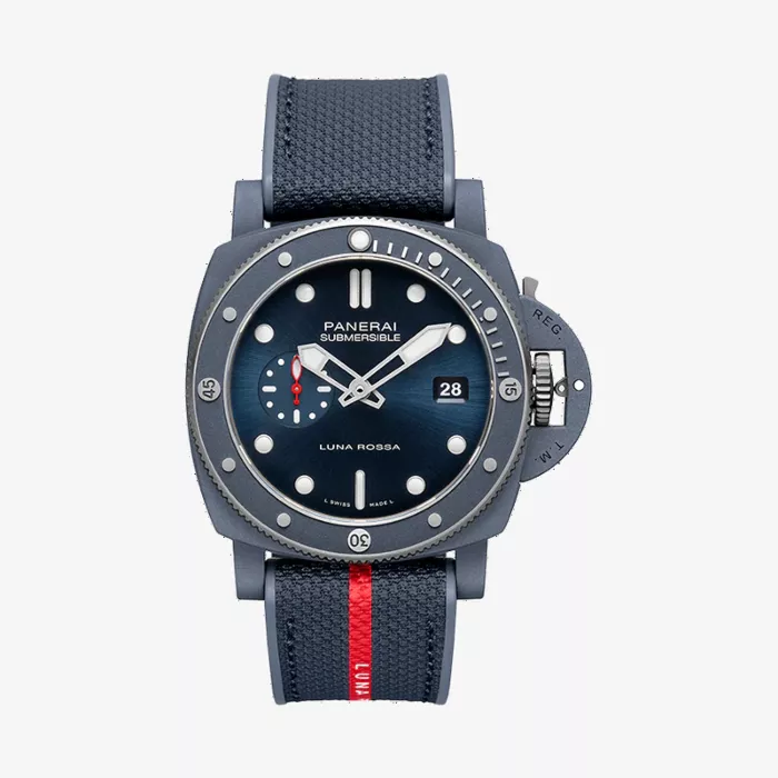 Panerai ساعة سابمرسيبل كوارانتاكواترو لونا روسا تي-سيراميتك — عرض 1