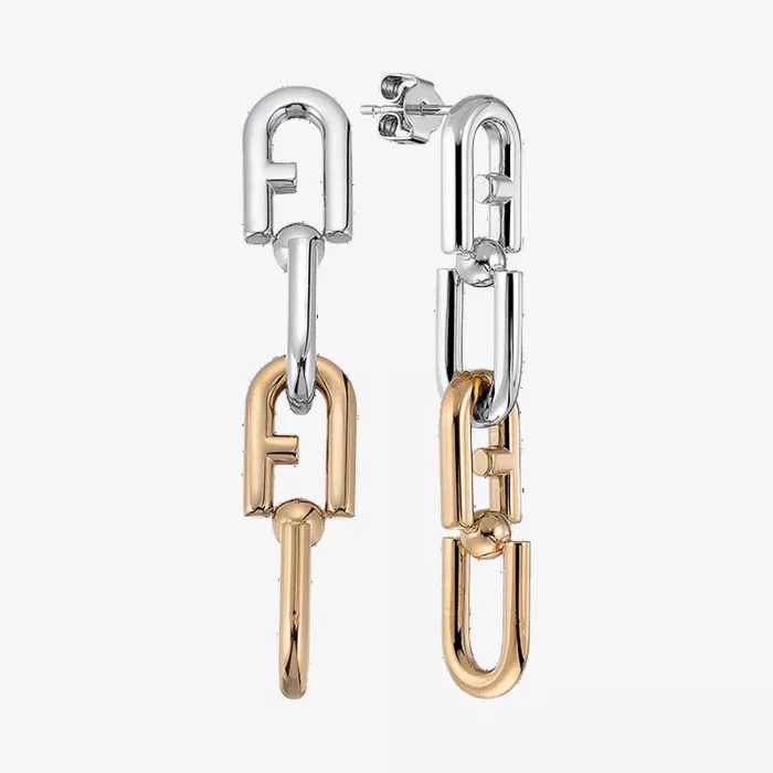 Furla Chained Logo Earrings — view 1