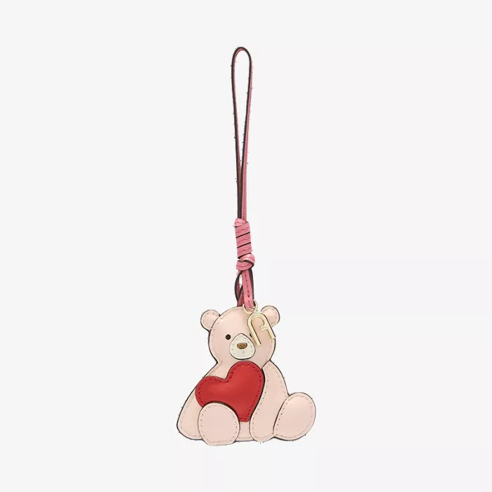 Furla Allegra Puffy Bear Charm Heart — view 1