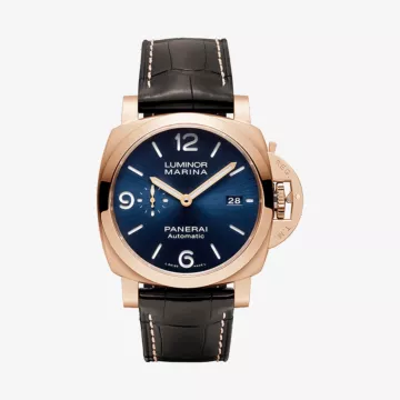 Panerai Luminor Marina Goldtech Sole Blu Watch — view 1