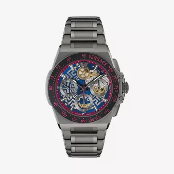 Versace Greca Extreme Chrono Skeleton Watch — view 1