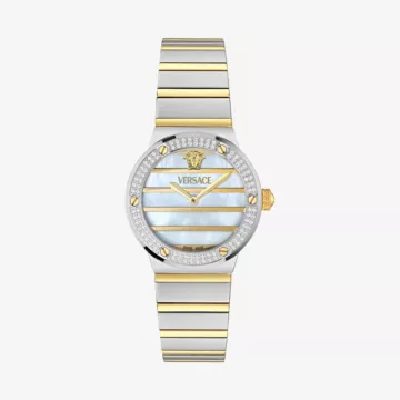 Versace Greca Logo Pearl Watch