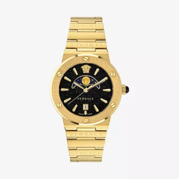 Versace ساعة غريكا لوغو بمؤشر طور القمر — عرض 1