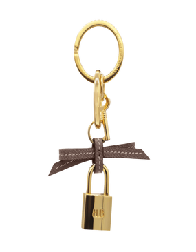 BOW AND PADLOCK CARIBOU KEY CHAIN