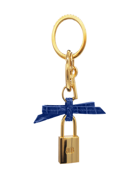 BOW AND PADLOCK ORINOCO CROC KEY CHAIN